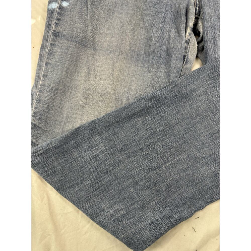 Levi’s 505 Straight Jeans Floral Embroidered Women’s Size 33 Light Wash - Picture 10 of 16